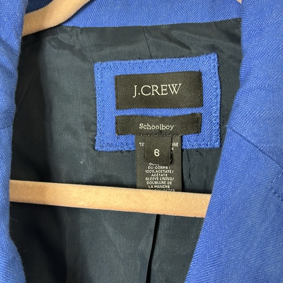 J. Crew Royal Blue Schoolboy two Button Blazer in size 6 - Picture 5 of 15